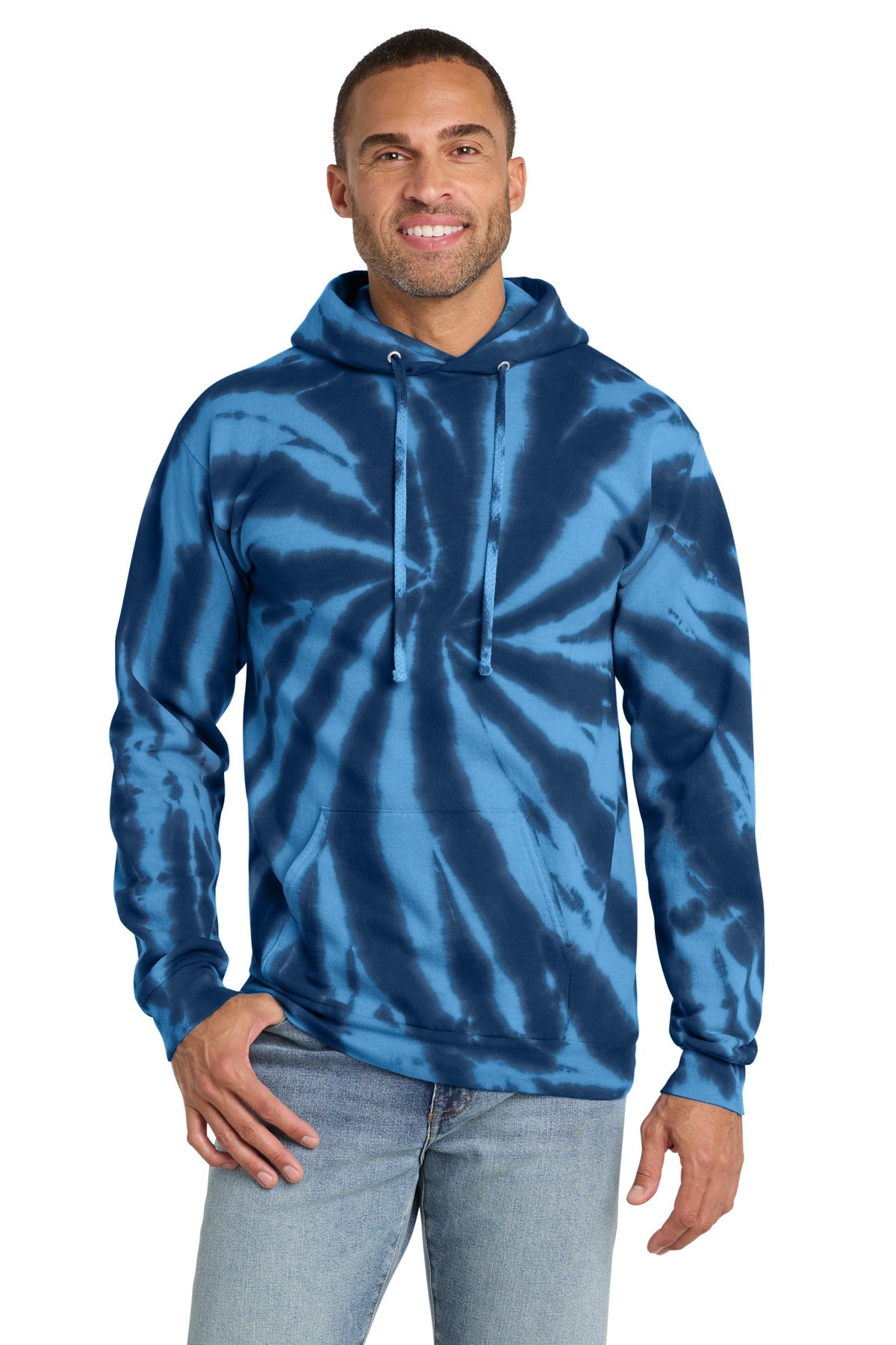Port & Co™ Tie-Dye Pullover Hooded Sweatshirt