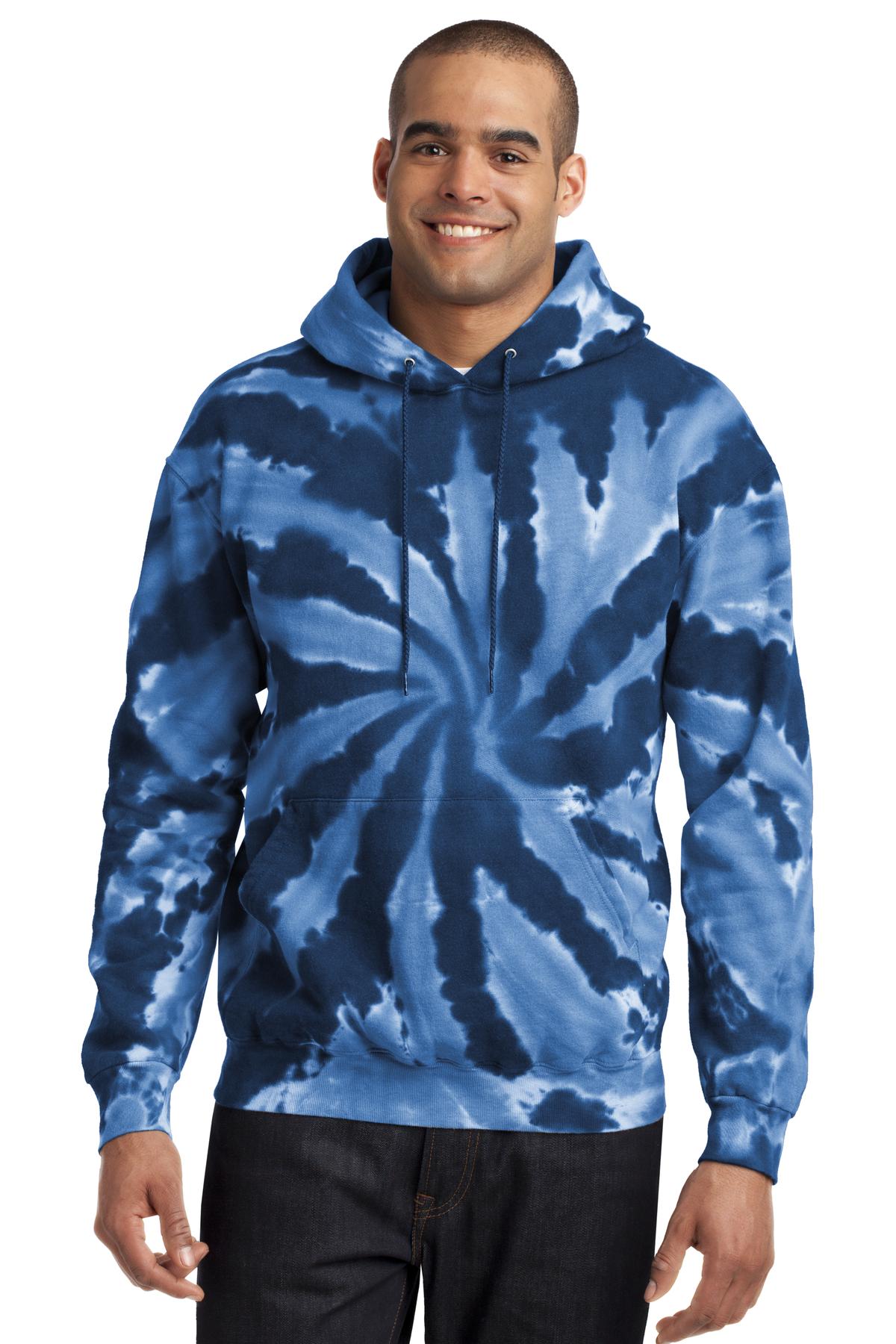 Port & Company? Tie-Dye Pullover Hooded Sweatshirt. PC1