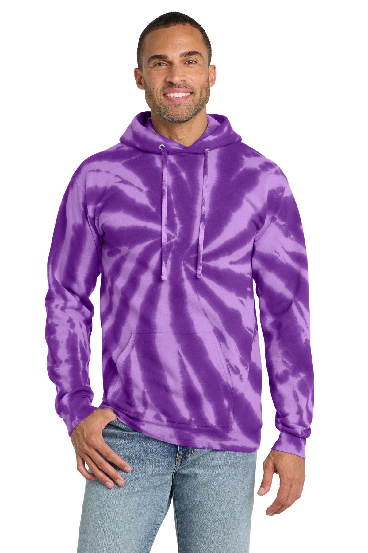 Port & Co™ Tie-Dye Pullover Hooded Sweatshirt