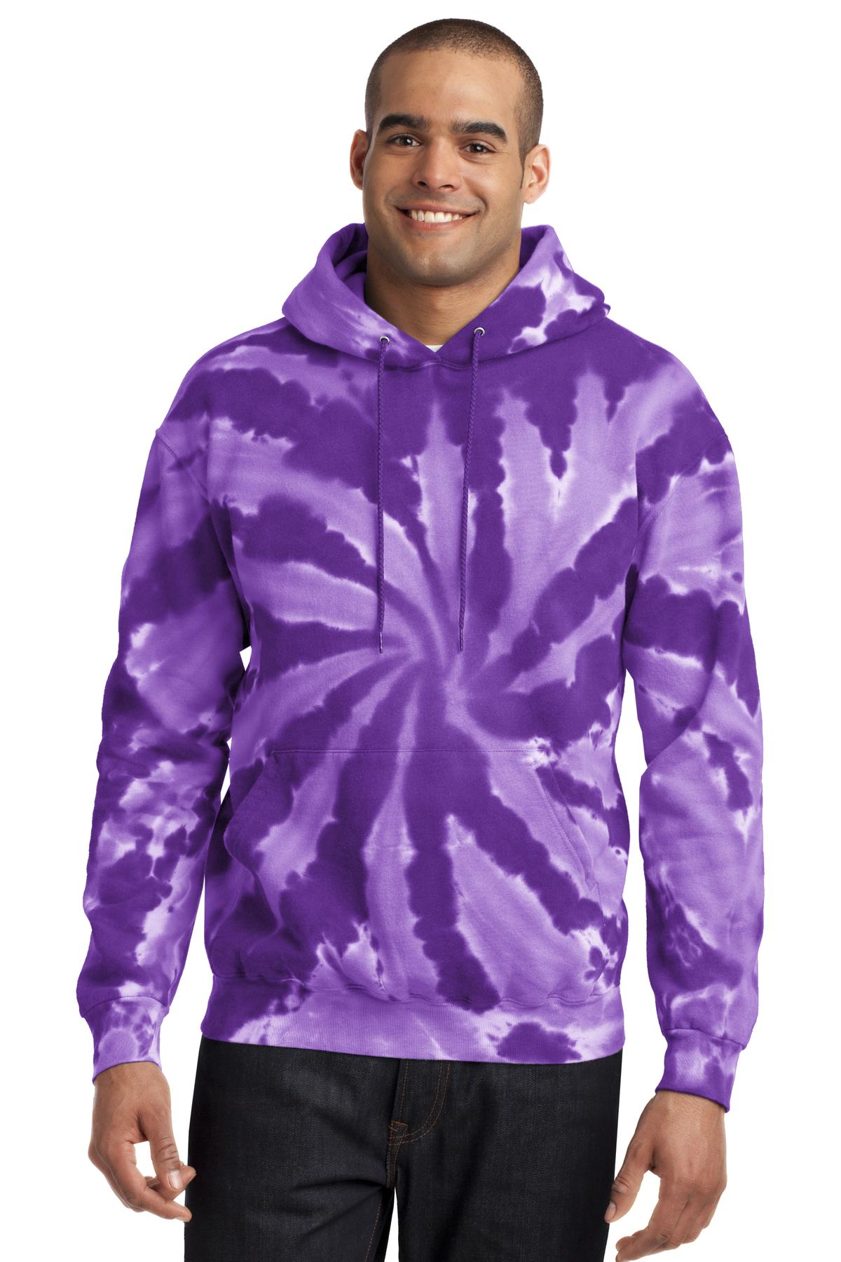 Port & Company? Tie-Dye Pullover Hooded Sweatshirt. PC1