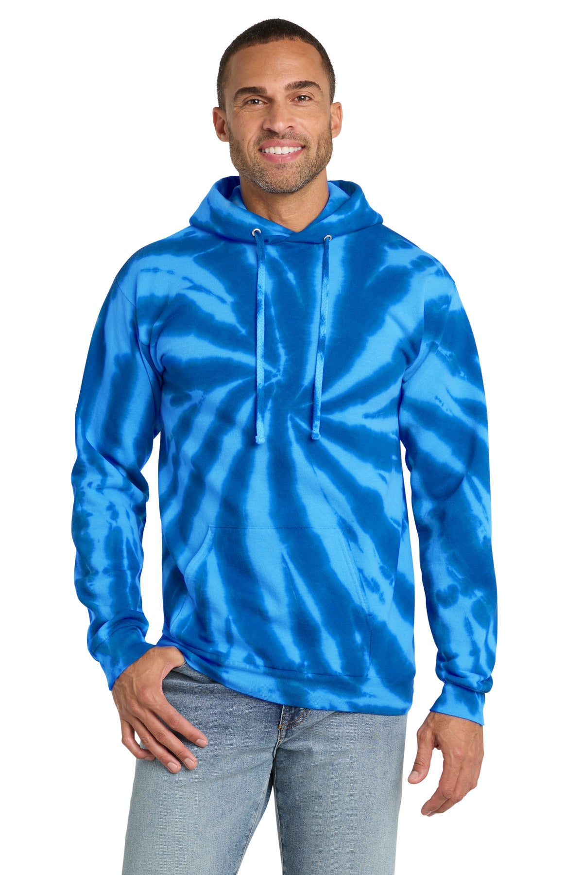 Port & Co™ Tie-Dye Pullover Hooded Sweatshirt