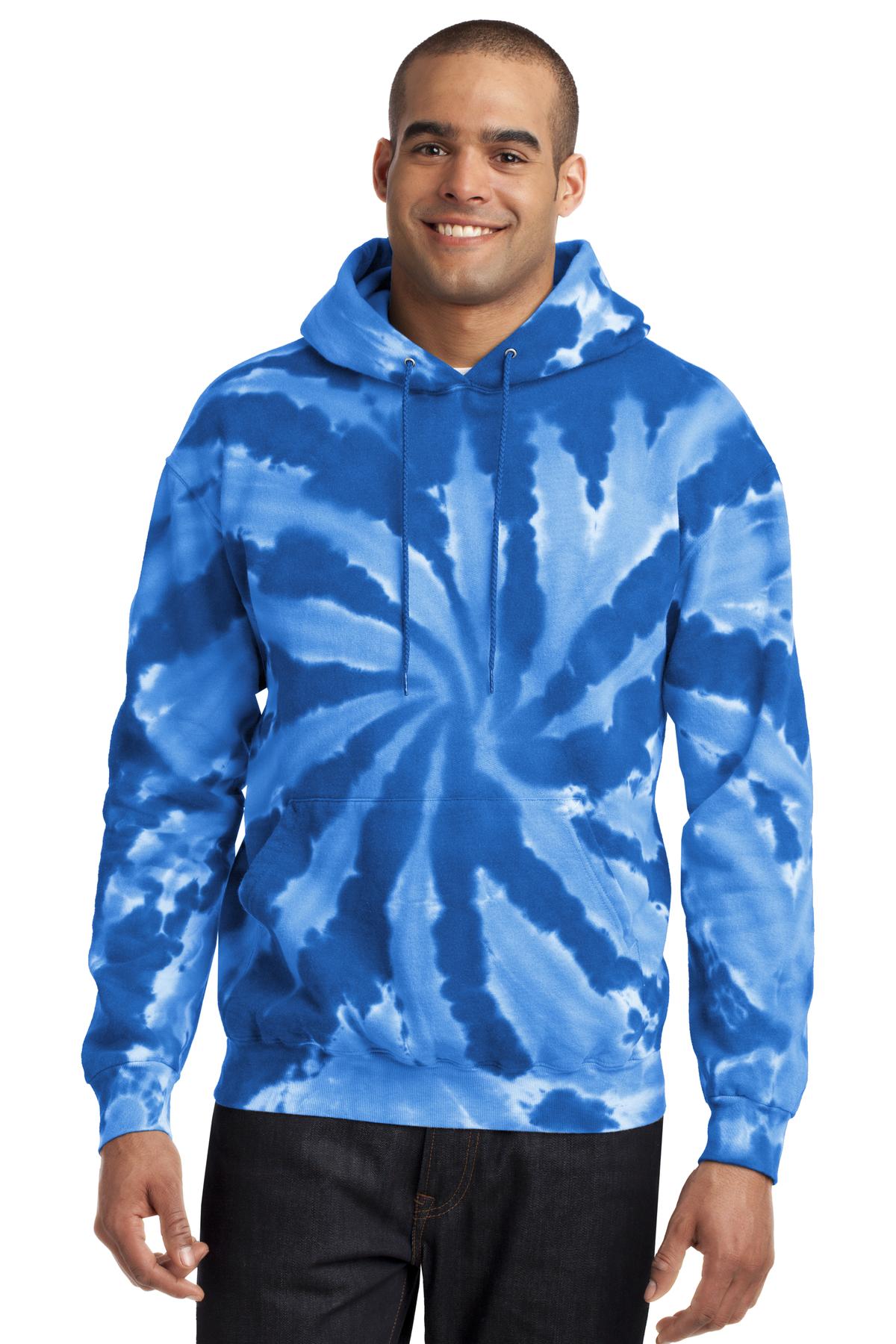 Port & Company? Tie-Dye Pullover Hooded Sweatshirt. PC1