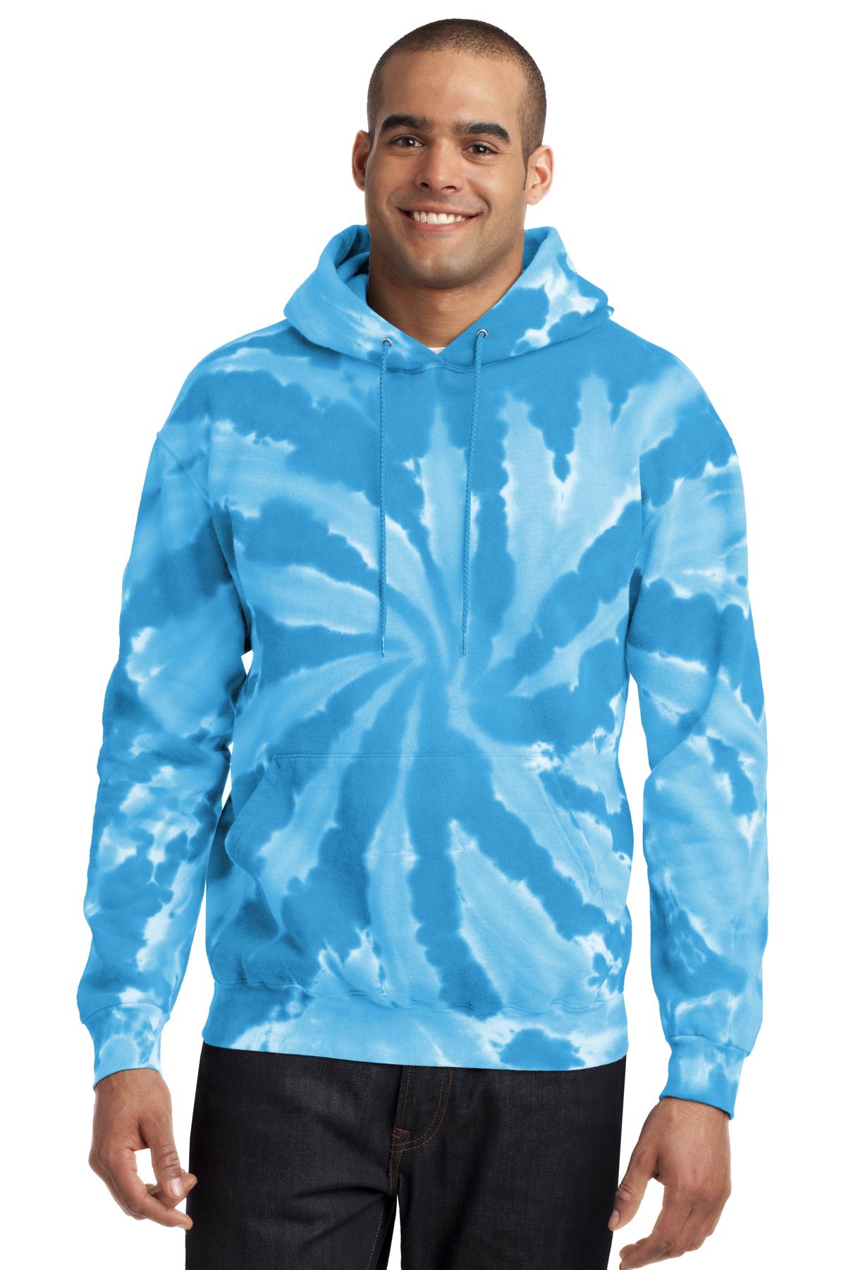 Port & Company? Tie-Dye Pullover Hooded Sweatshirt. PC1