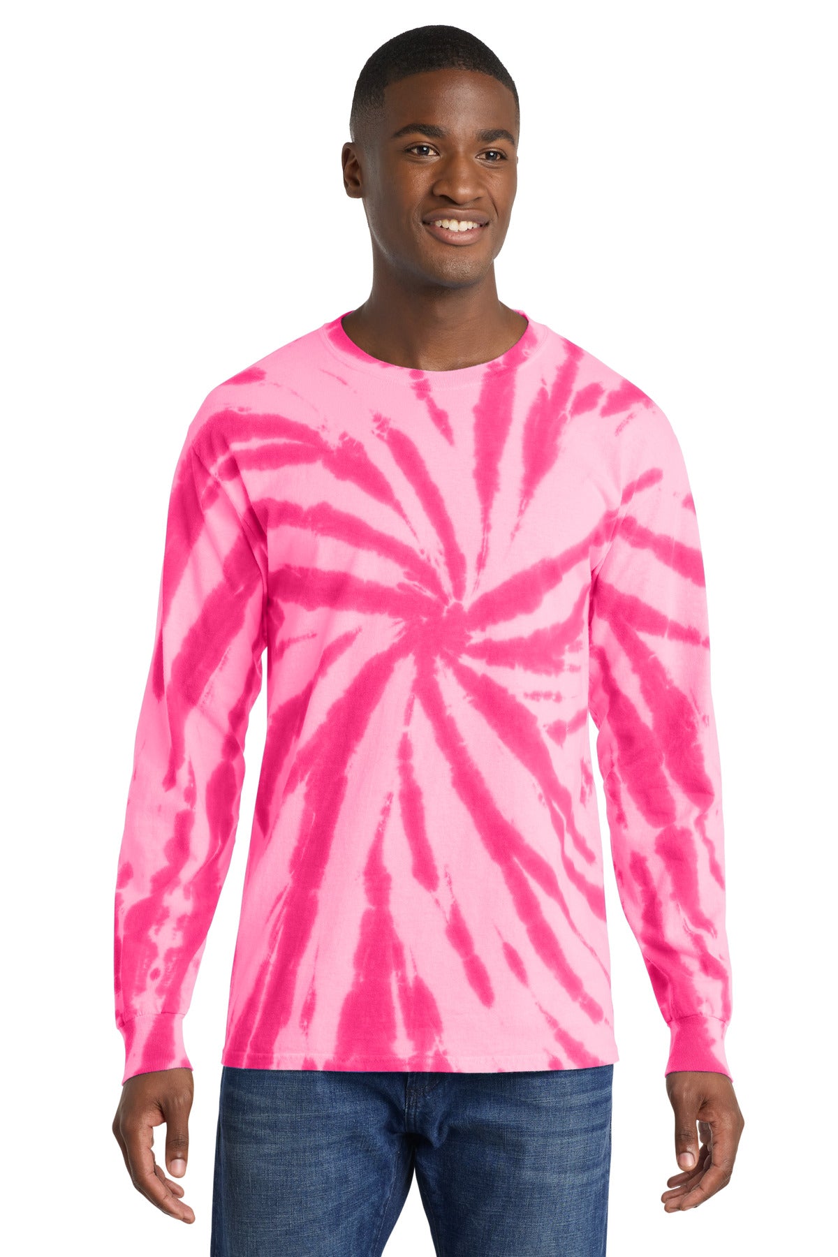 Port & Co™ Tie-Dye Long Sleeve Tee
