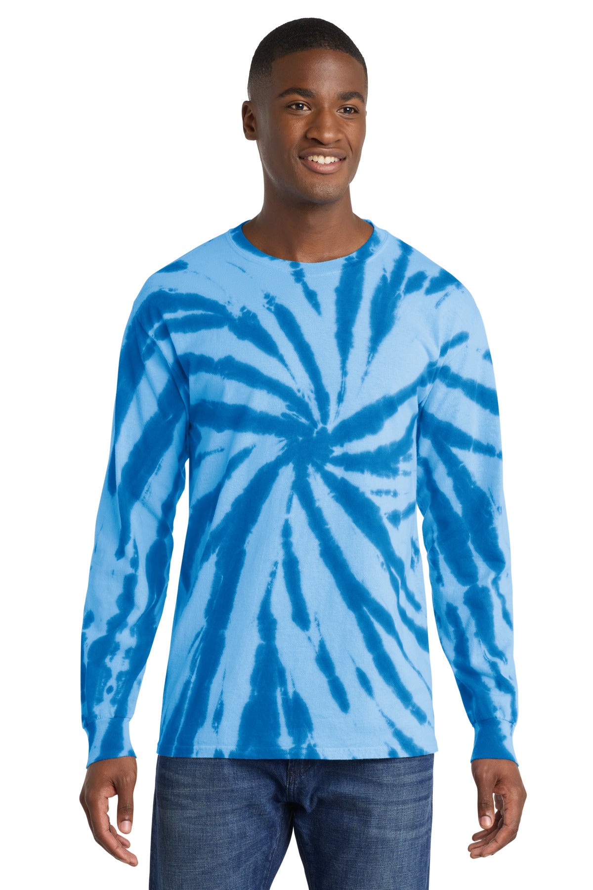 Port & Co™ Tie-Dye Long Sleeve Tee