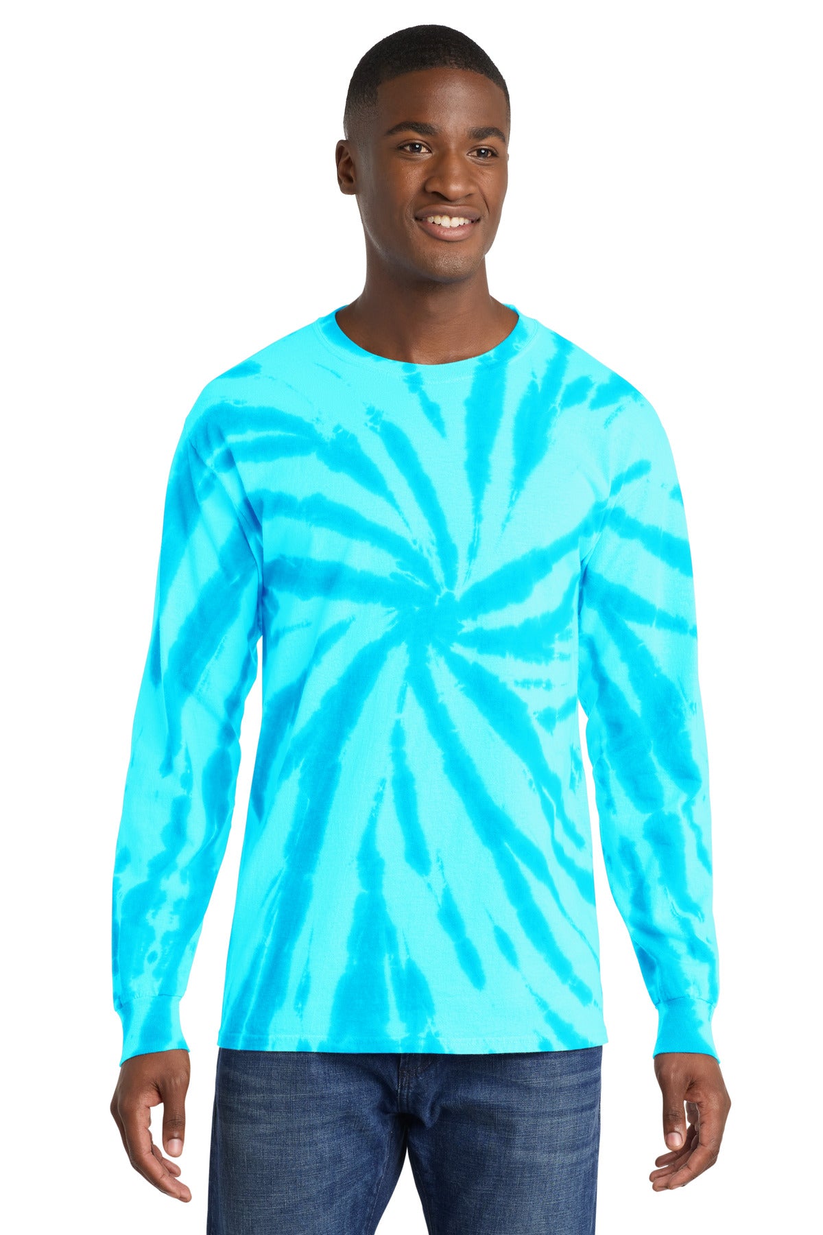 Port & Co™ Tie-Dye Long Sleeve Tee