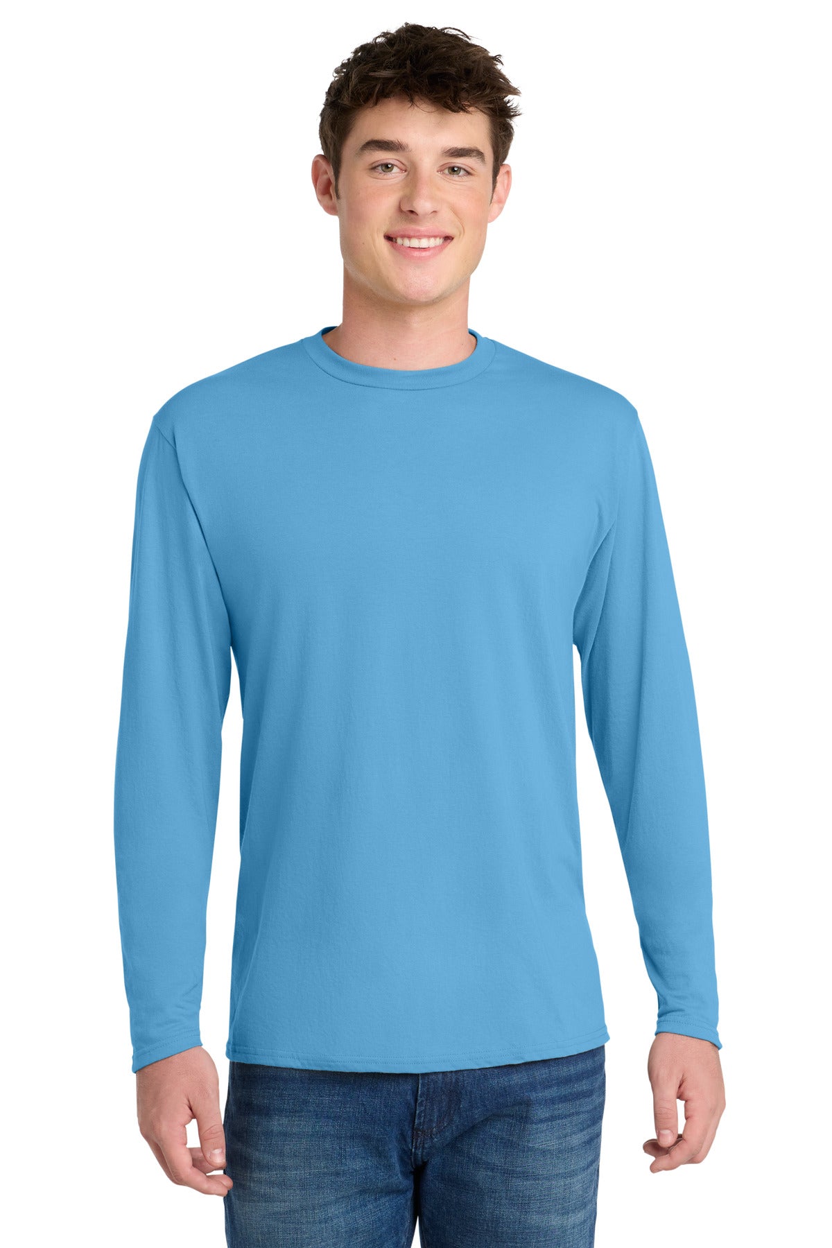 Port & Co™ Long Sleeve Performance Blend Tee