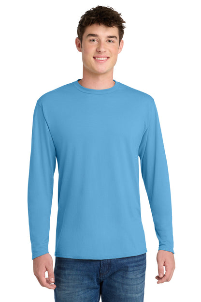 Port & Co™ Long Sleeve Performance Blend Tee