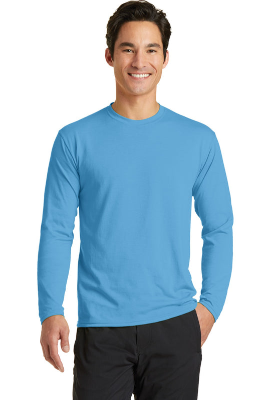 Port & Company? Long Sleeve Performance Blend Tee. PC38