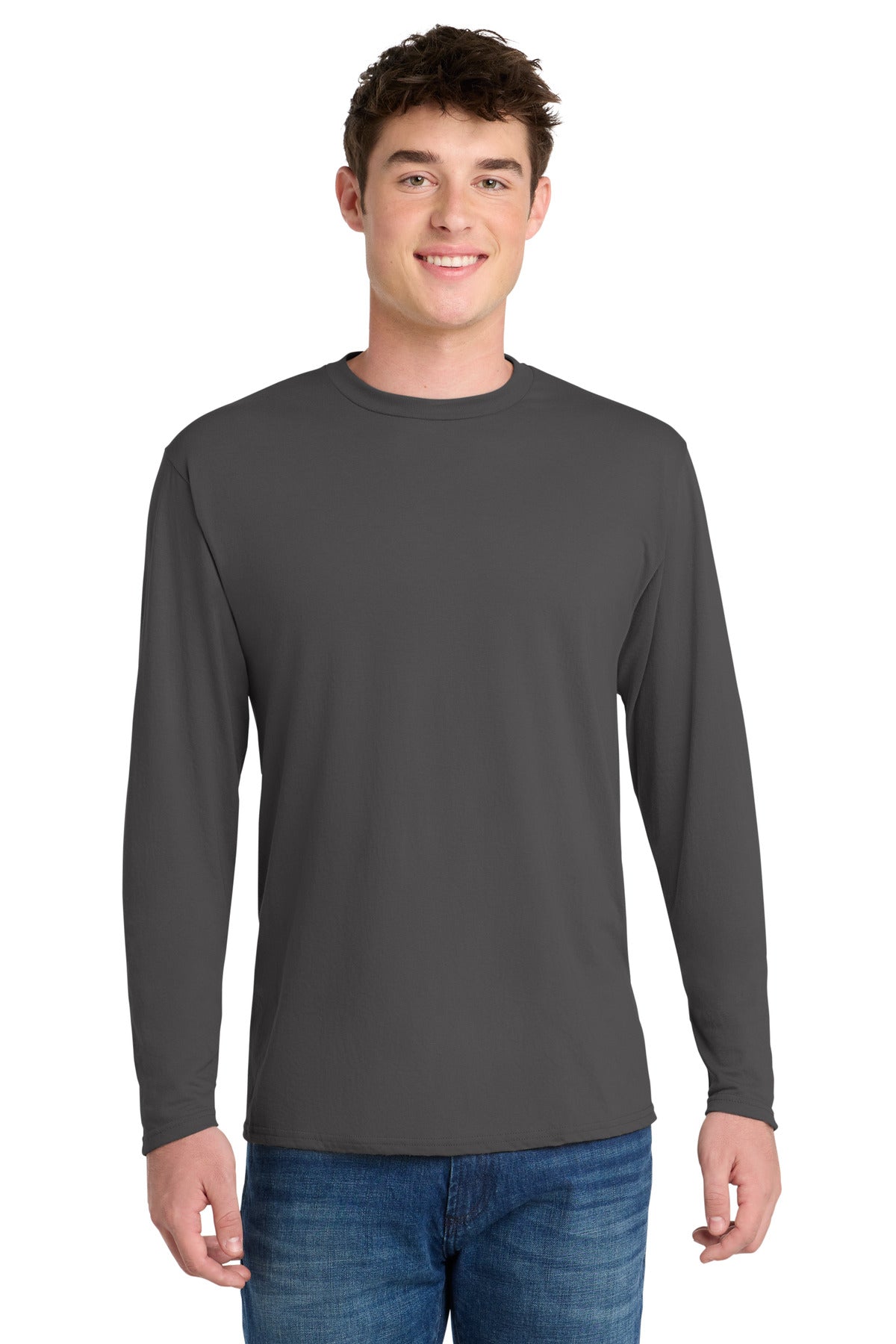 Port & Co™ Long Sleeve Performance Blend Tee