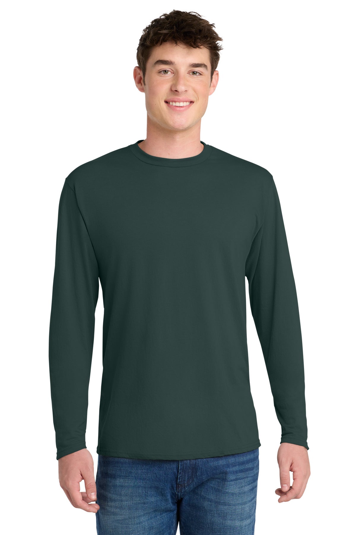 Port & Co™ Long Sleeve Performance Blend Tee