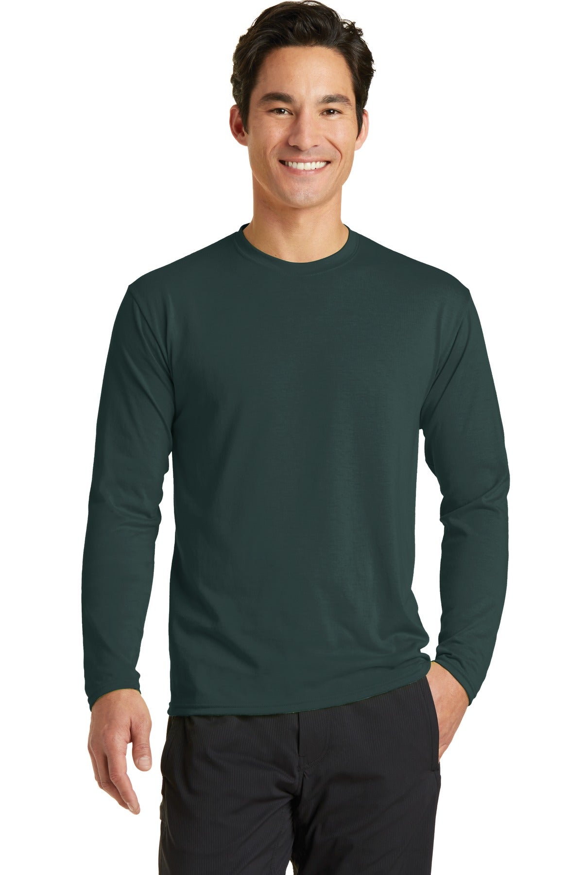 Port & Company? Long Sleeve Performance Blend Tee. PC38