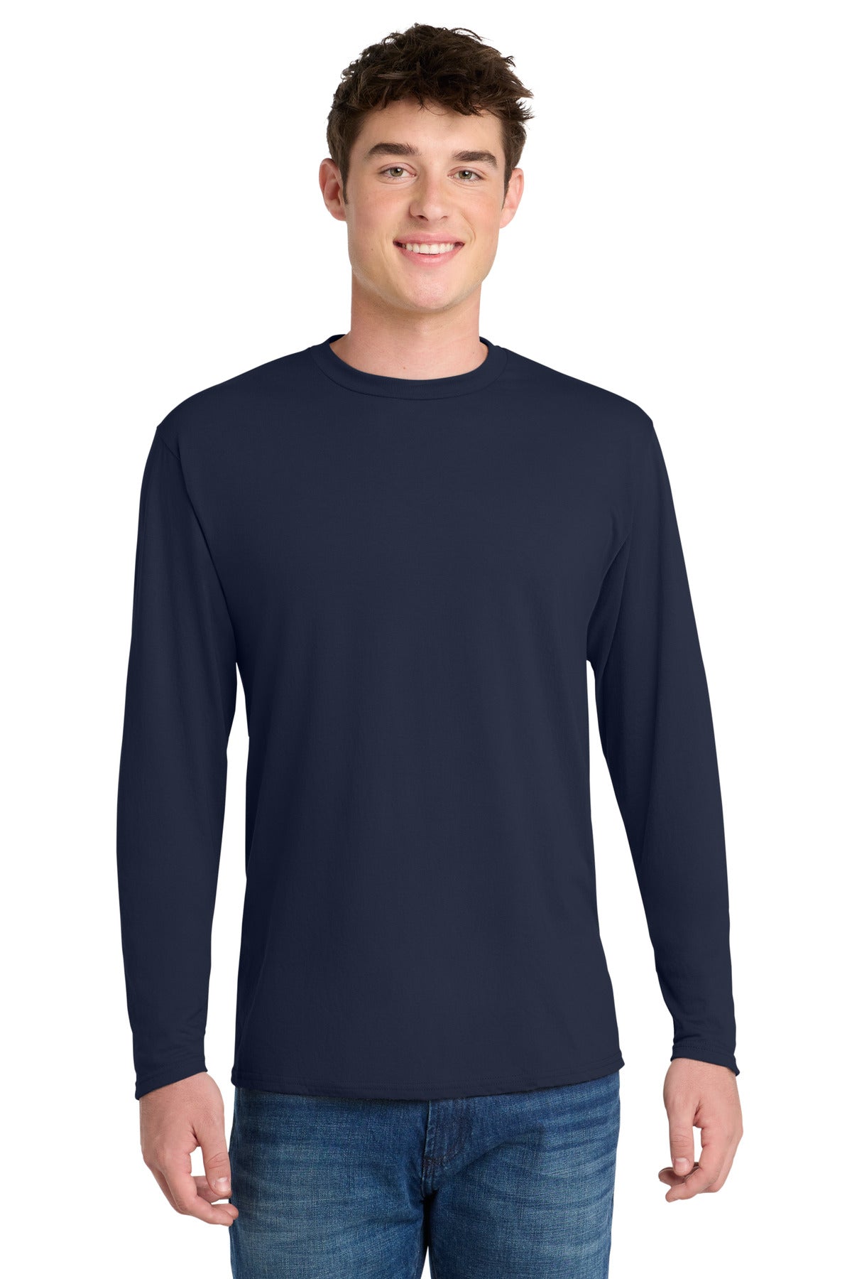 Port & Co™ Long Sleeve Performance Blend Tee