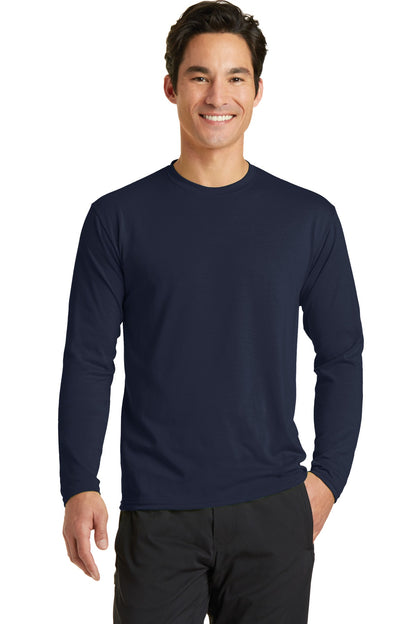Port & Company? Long Sleeve Performance Blend Tee. PC38