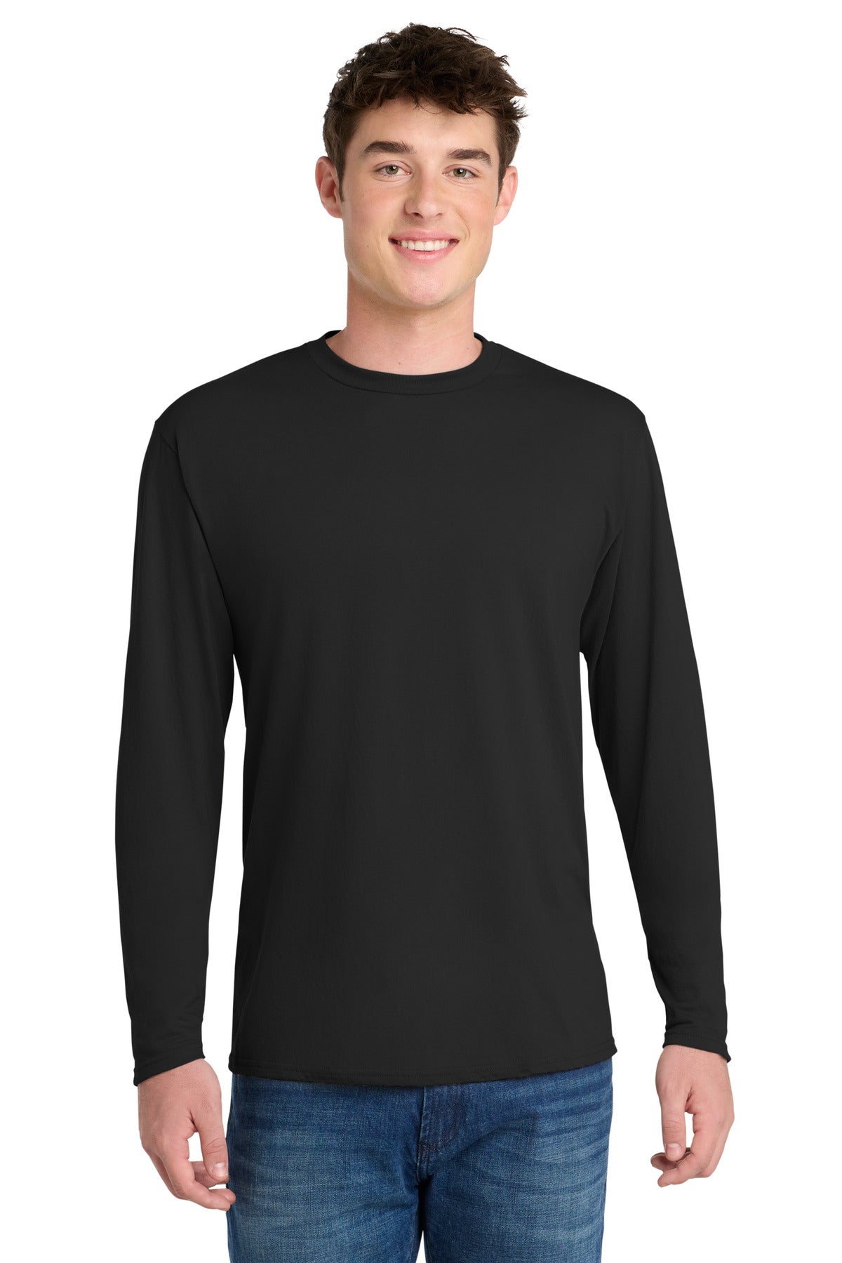 Port & Co™ Long Sleeve Performance Blend Tee