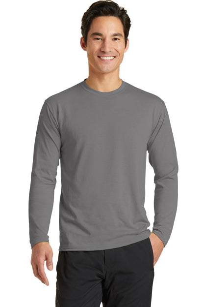 Port & Company? Long Sleeve Performance Blend Tee. PC38