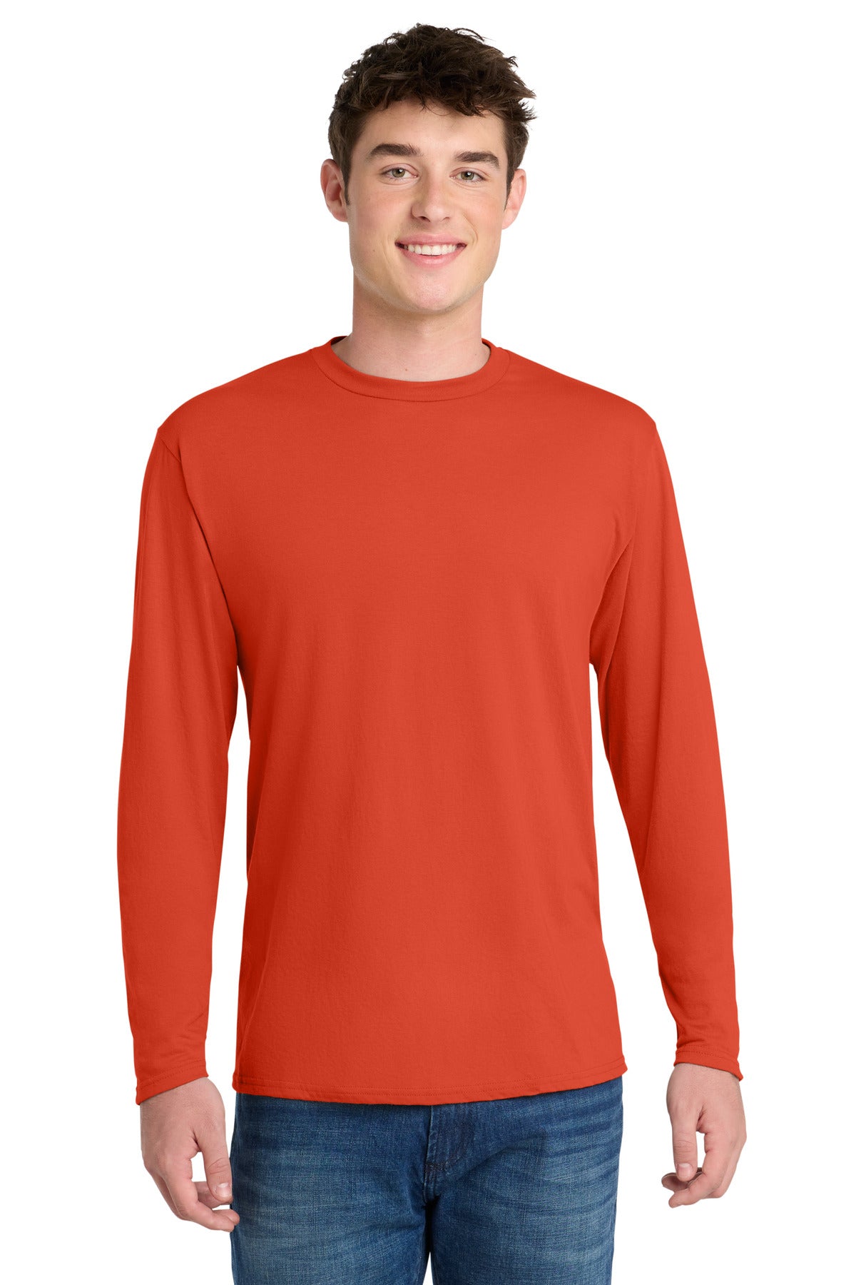 Port & Co™ Long Sleeve Performance Blend Tee