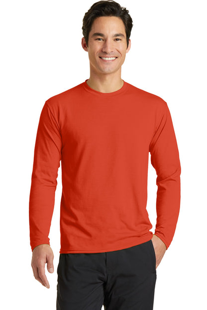 Port & Company? Long Sleeve Performance Blend Tee. PC38
