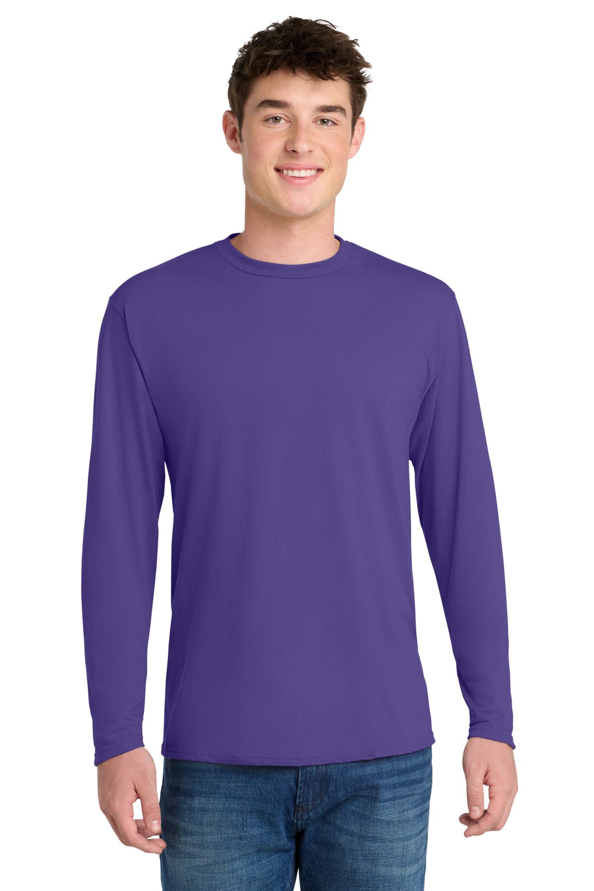 Port & Co™ Long Sleeve Performance Blend Tee