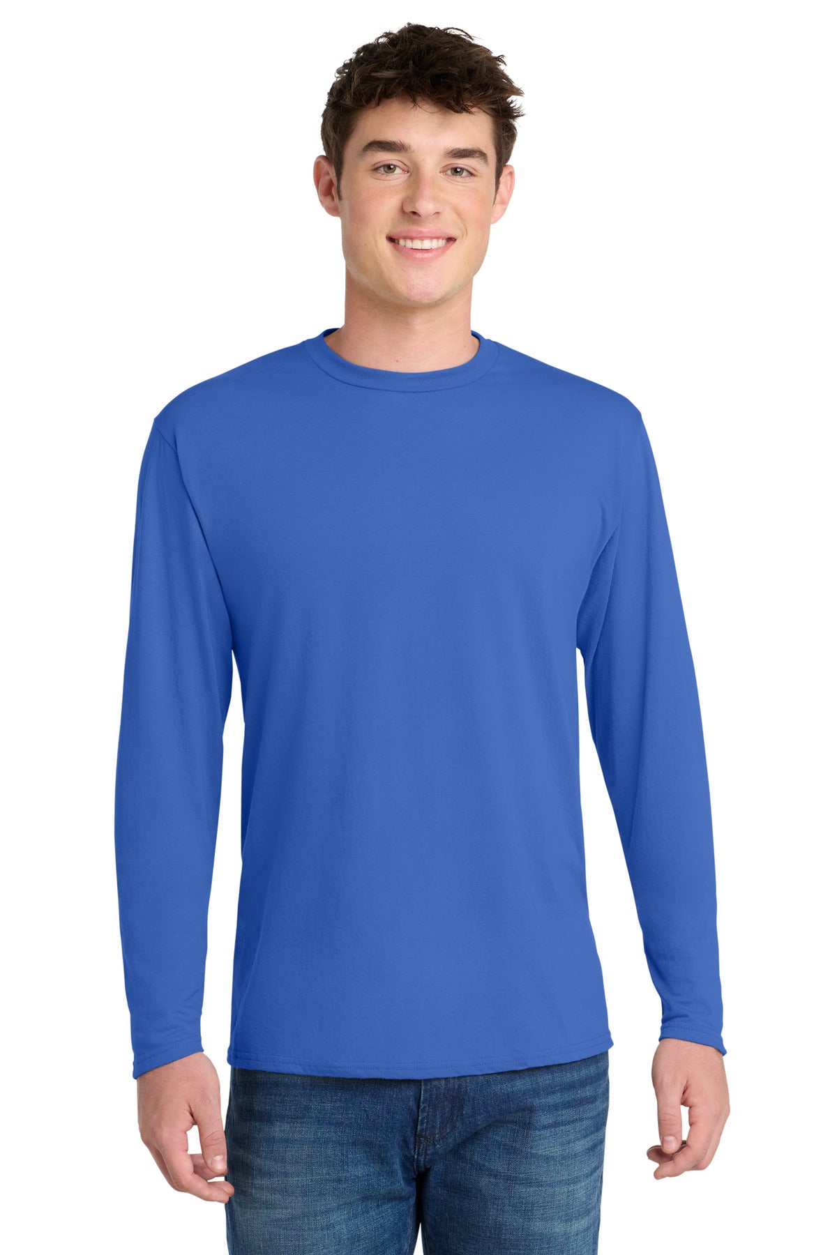 Port & Co™ Long Sleeve Performance Blend Tee
