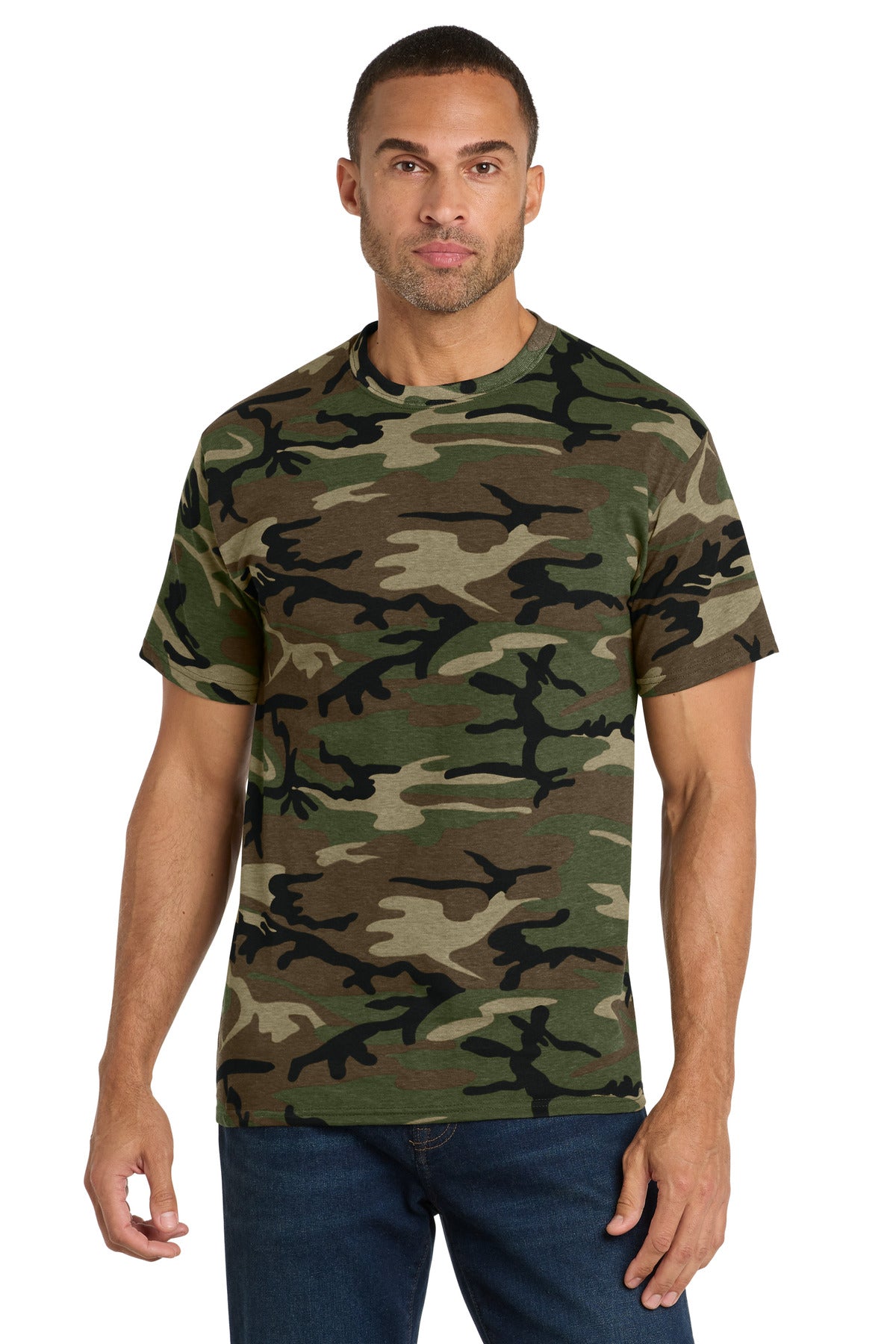 Port & Co™ Core Cotton Camo Tee