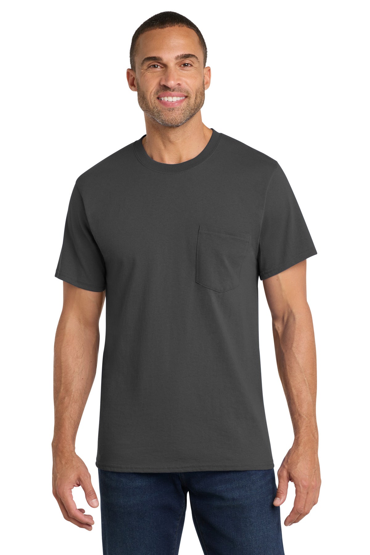 Port & Co™ Core Cotton Pocket Tee