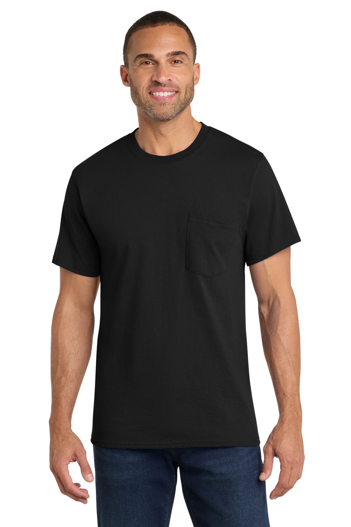 Port & Co™ Core Cotton Pocket Tee