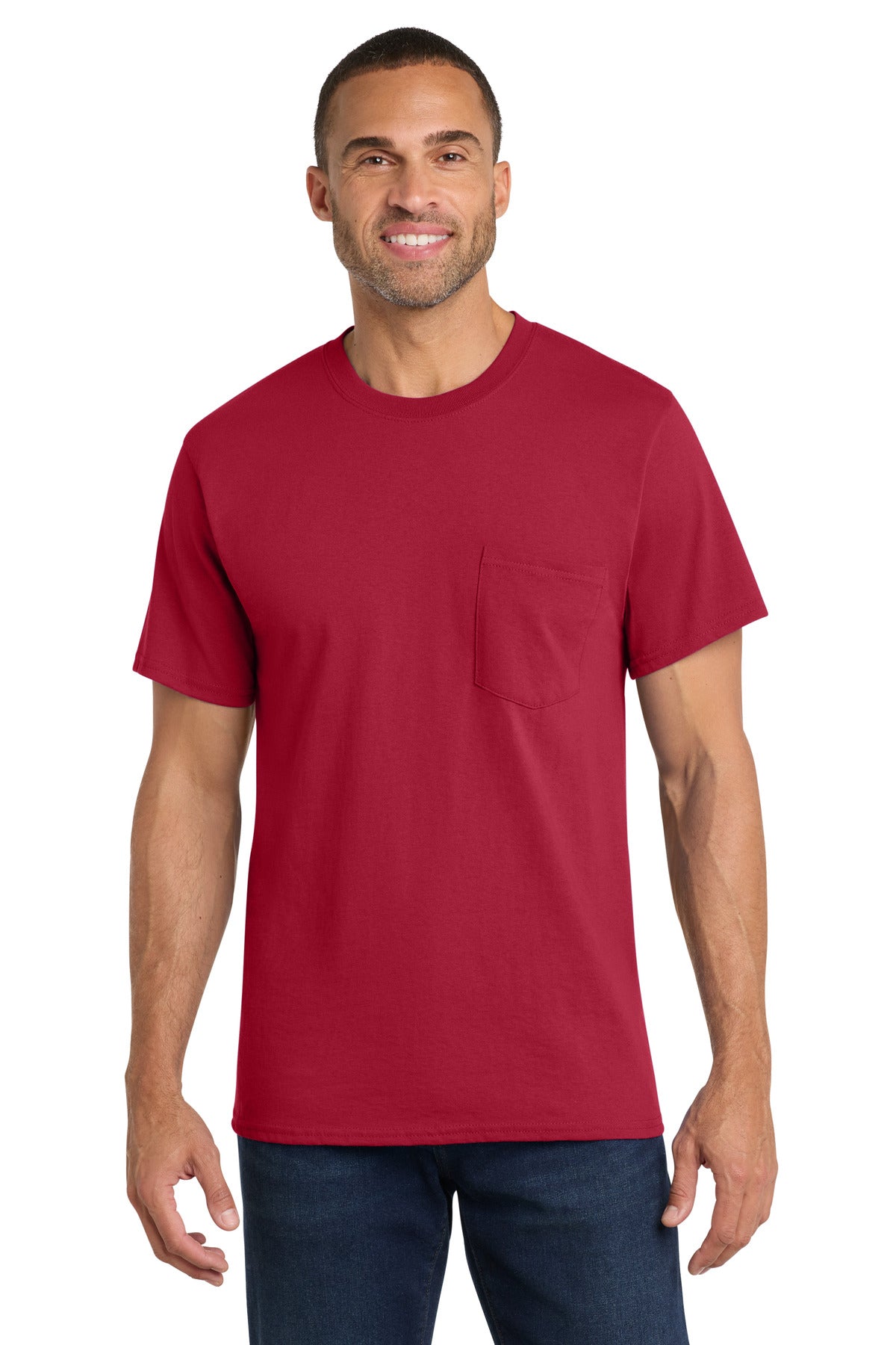 Port & Co™ Core Cotton Pocket Tee