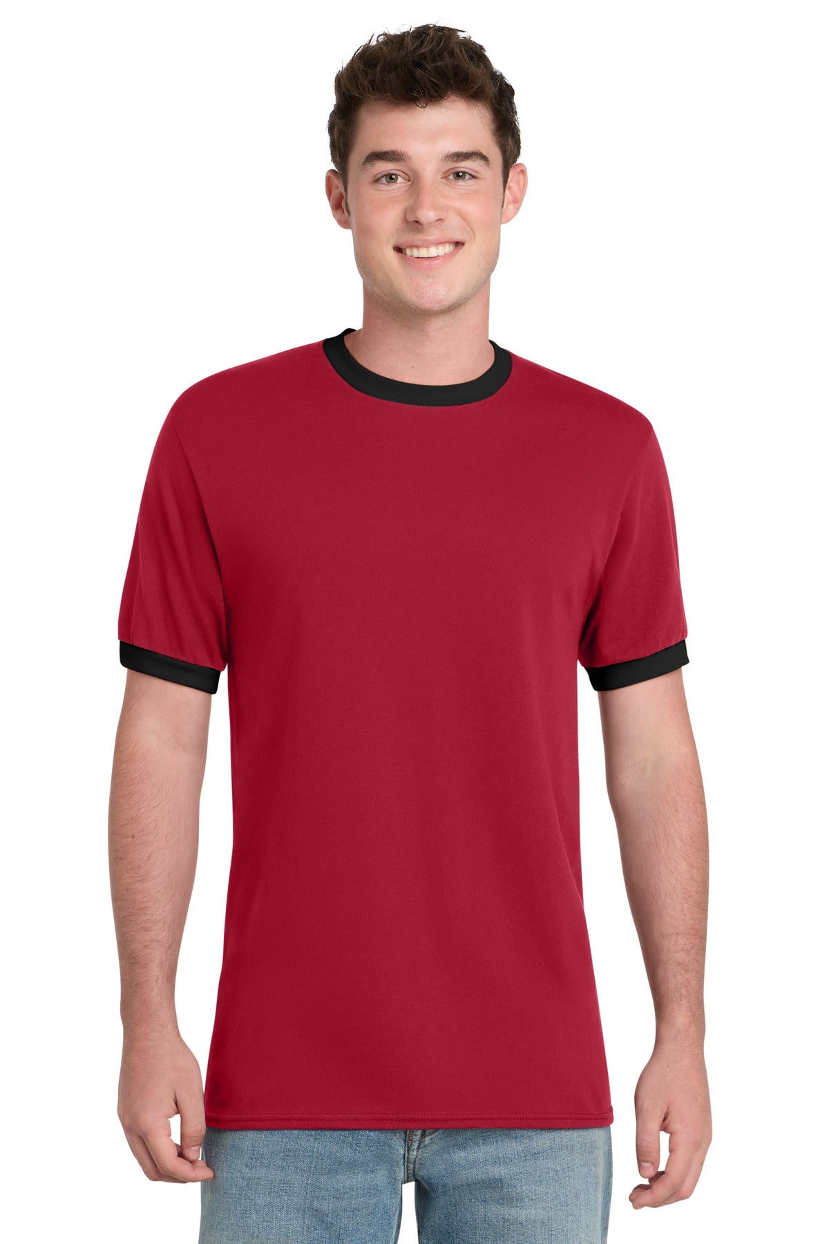 Port & Co™ Core Cotton Ringer Tee