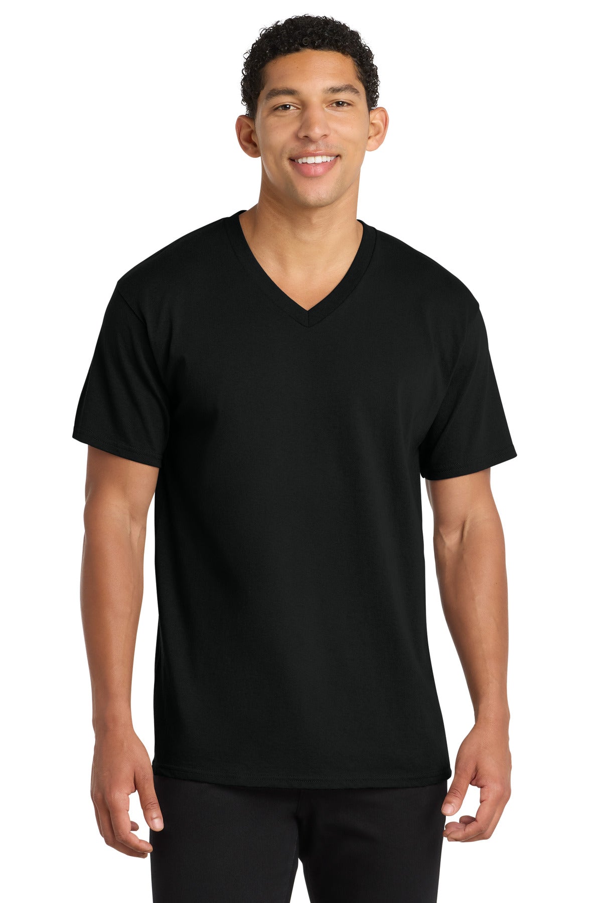 Port & Co™ Core Cotton V-Neck Tee