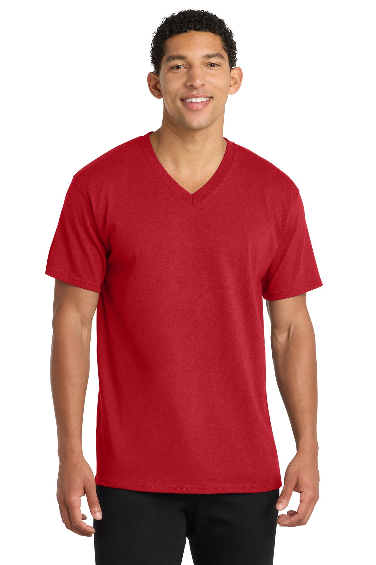 Port & Co™ Core Cotton V-Neck Tee
