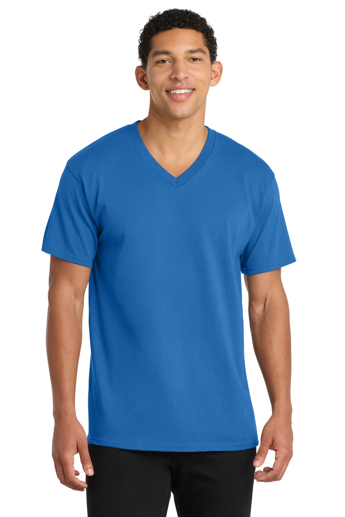 Port & Co™ Core Cotton V-Neck Tee