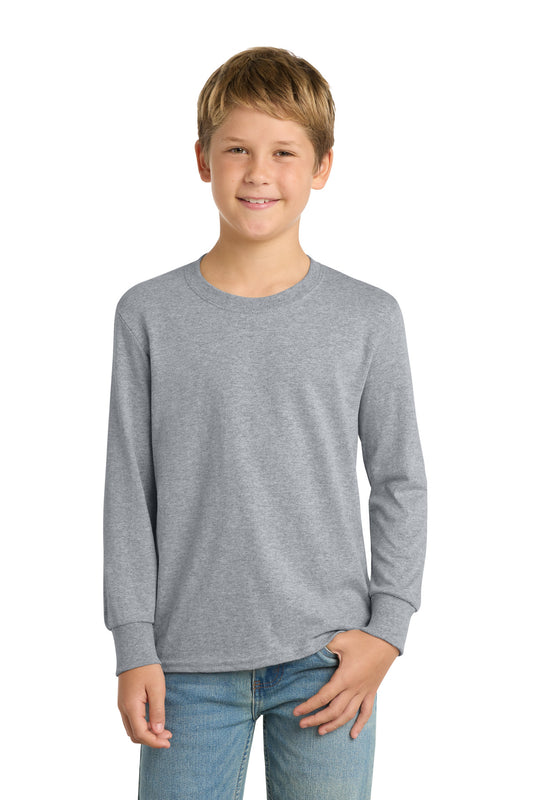 Port & Co™ Youth Long Sleeve Core Cotton Tee