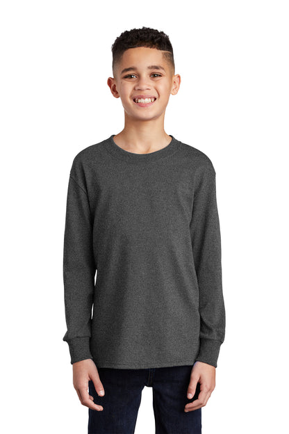 Port & Company? Youth Long Sleeve Core Cotton Tee. PC54