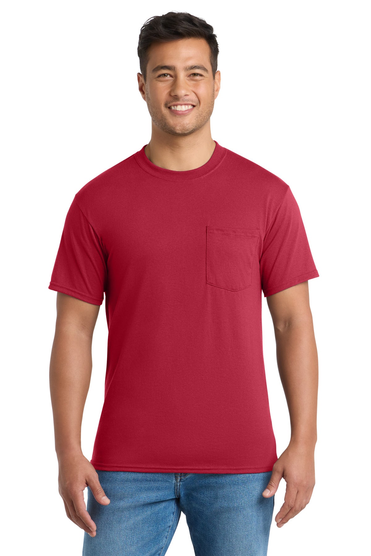 Port & Co™ Tall Core Blend Pocket Tee