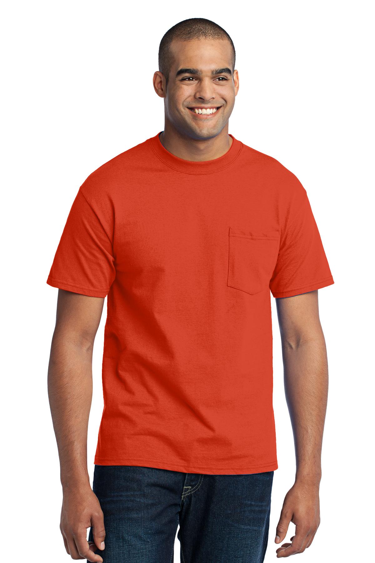 Port & Company? - Core Blend Pocket Tee. PC55P