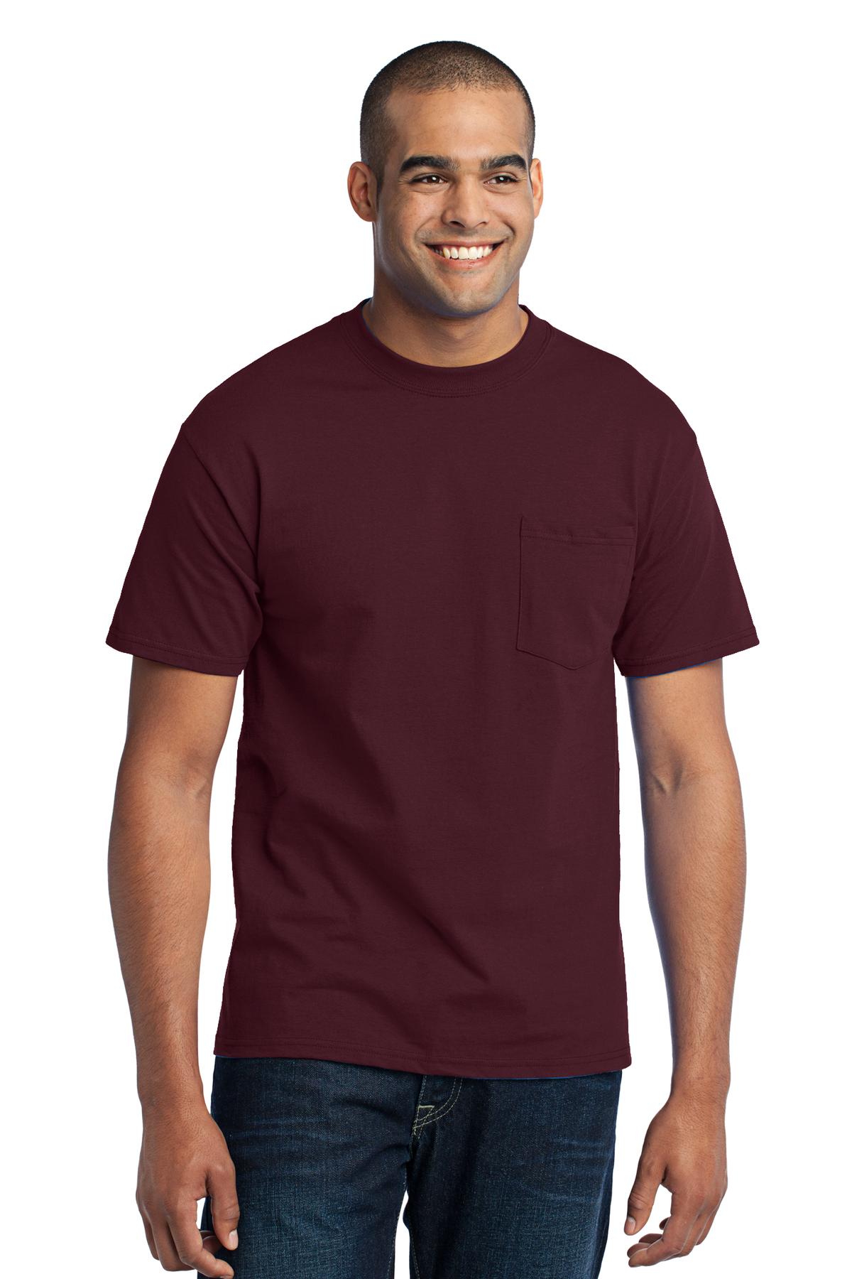 Port & Company? - Core Blend Pocket Tee. PC55P