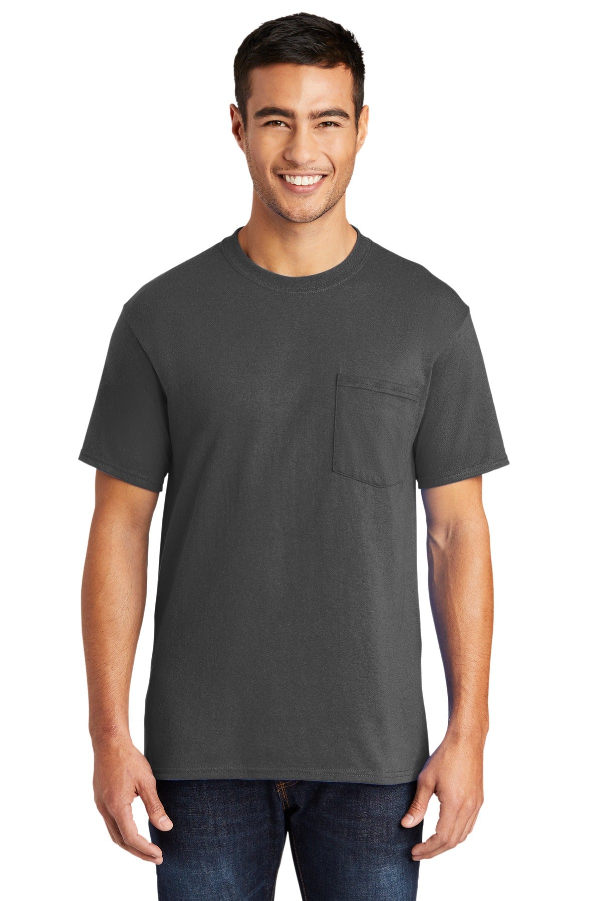 Port & Company? - Core Blend Pocket Tee. PC55P