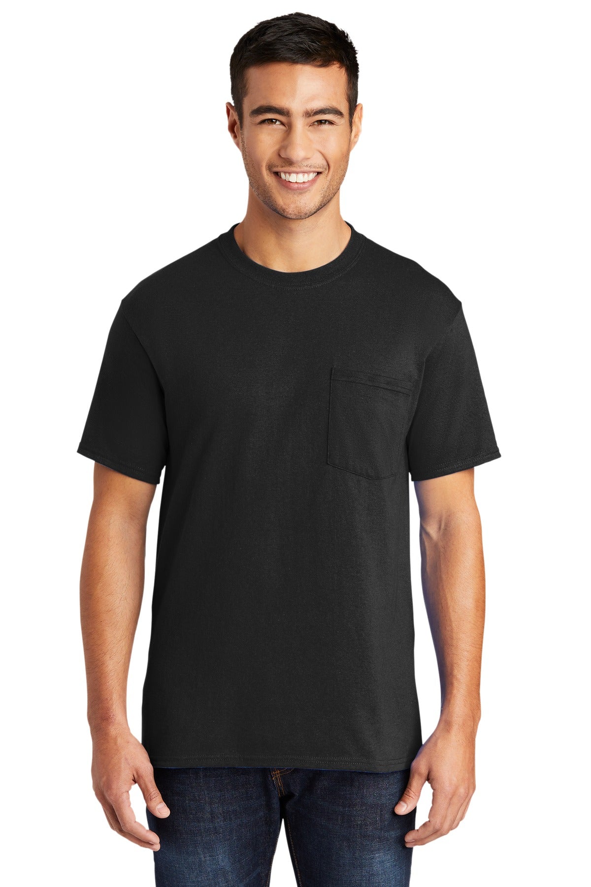 Port & Company? - Core Blend Pocket Tee. PC55P