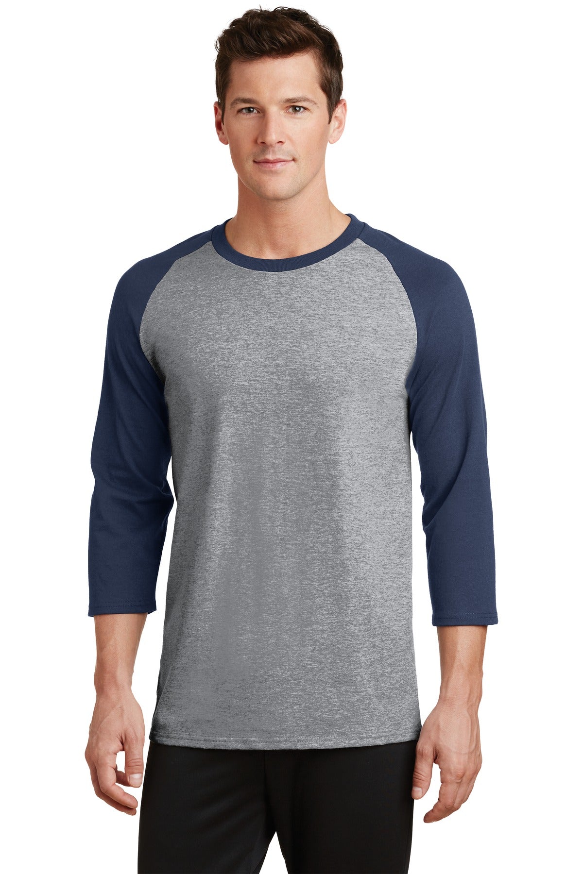 Port & Company? Core Blend 3/4-Sleeve Raglan Tee. PC55R