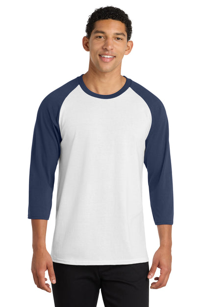 Port & Co™ Core Blend 3/4-Sleeve Raglan Tee