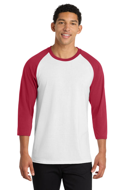 Port & Co™ Core Blend 3/4-Sleeve Raglan Tee