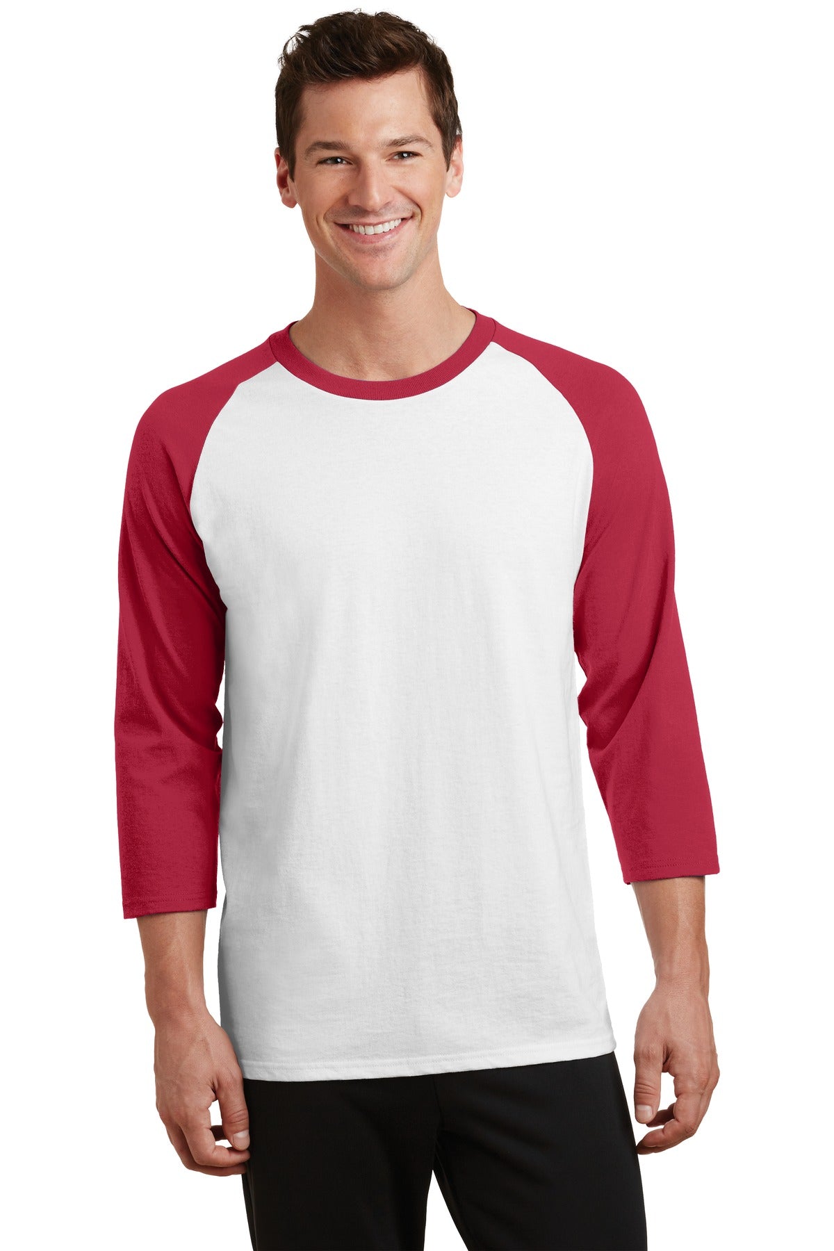 Port & Company? Core Blend 3/4-Sleeve Raglan Tee. PC55R