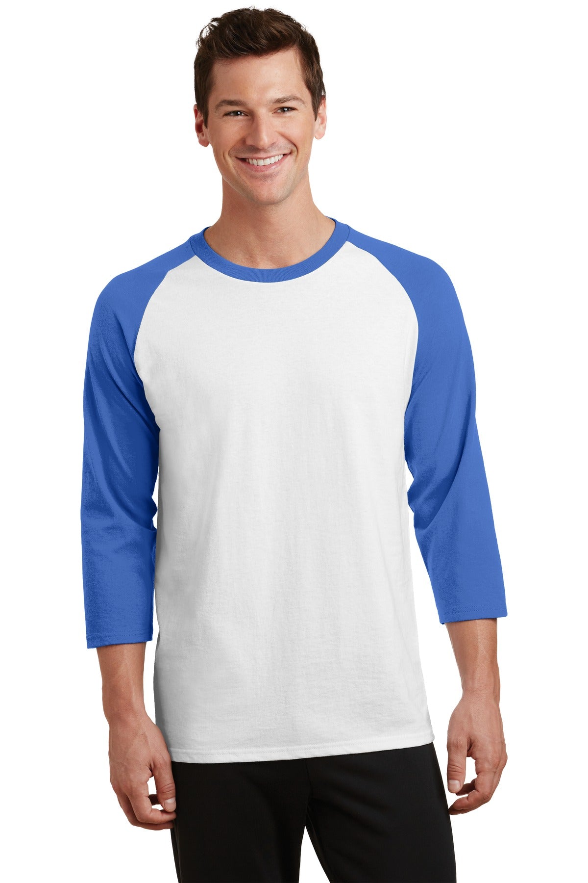 Port & Company? Core Blend 3/4-Sleeve Raglan Tee. PC55R