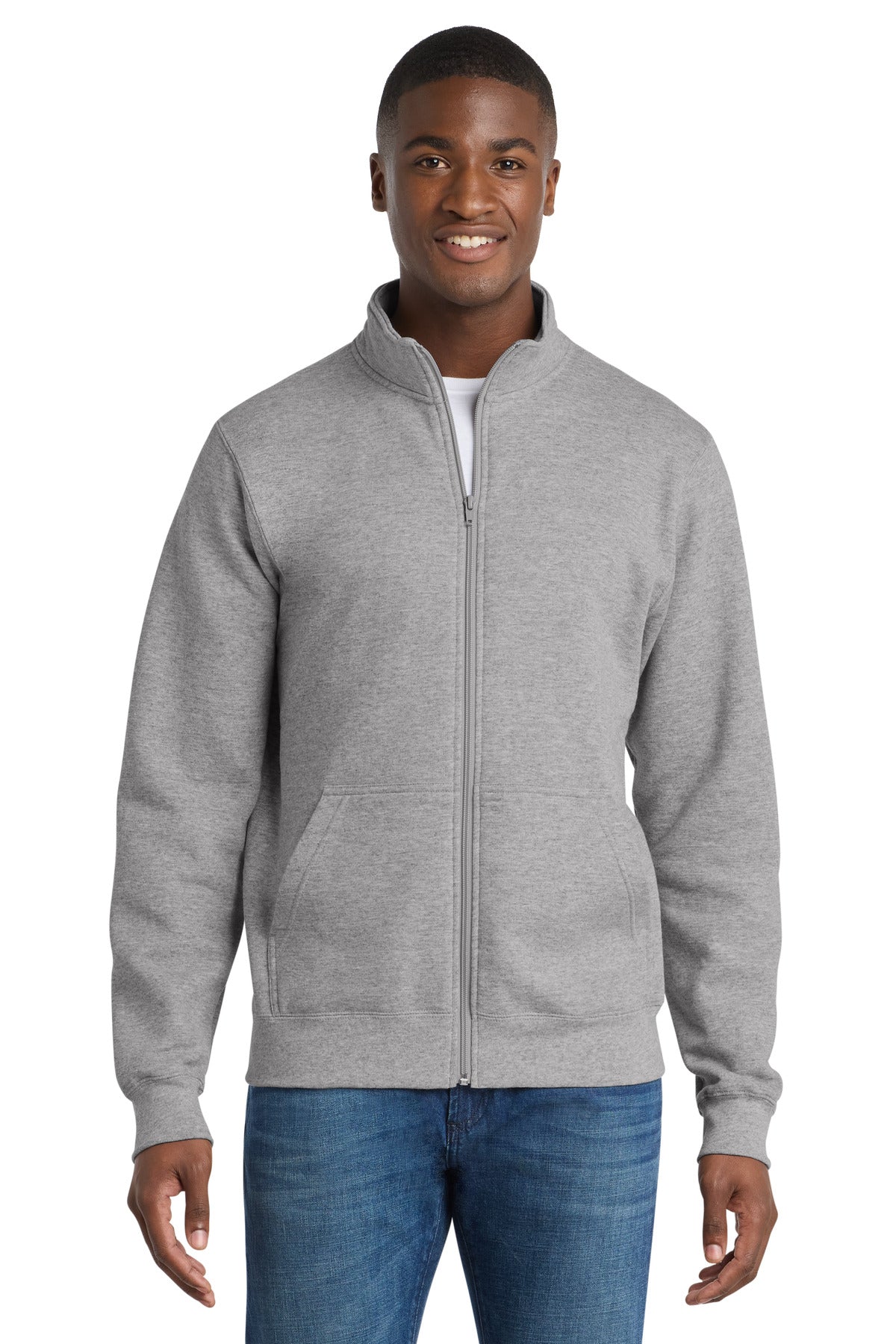 Port & Co™ Core Fleece Cadet Full-Zip Sweatshirt