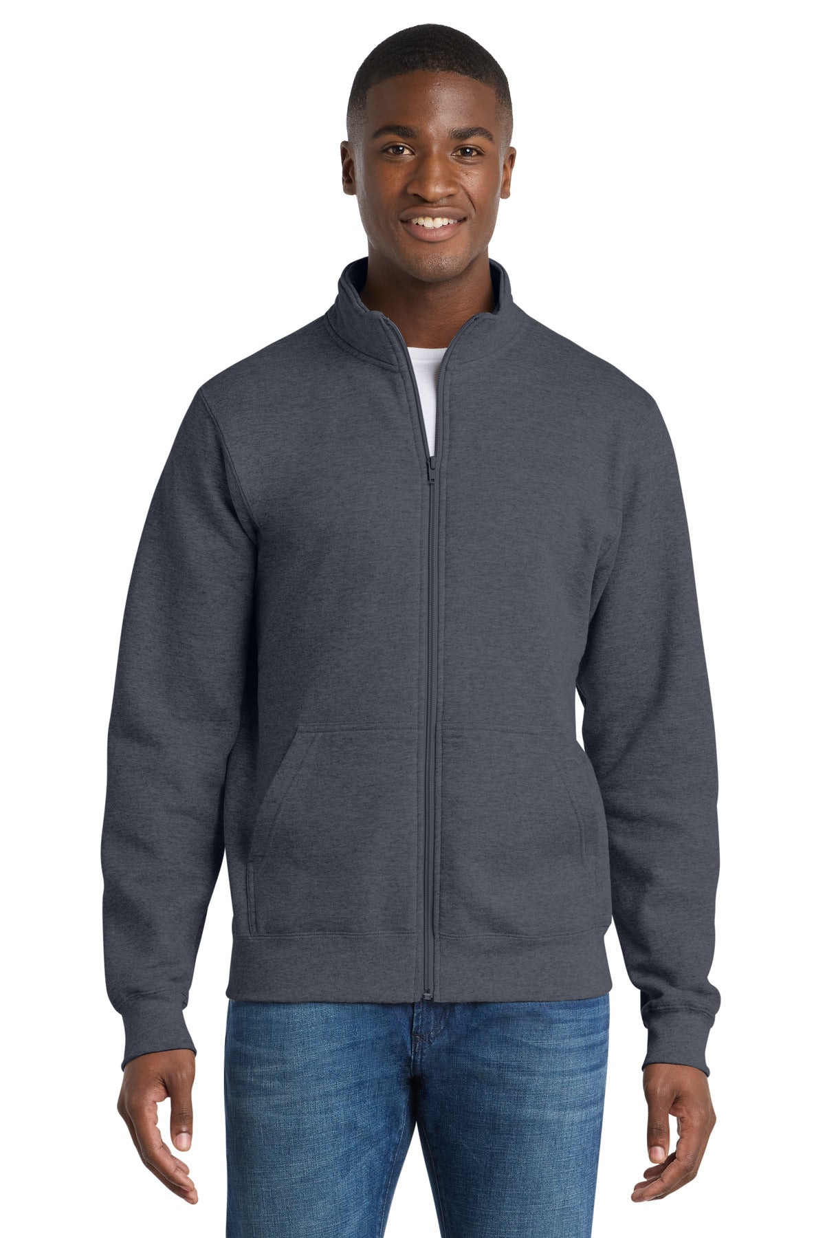 Port & Co™ Core Fleece Cadet Full-Zip Sweatshirt