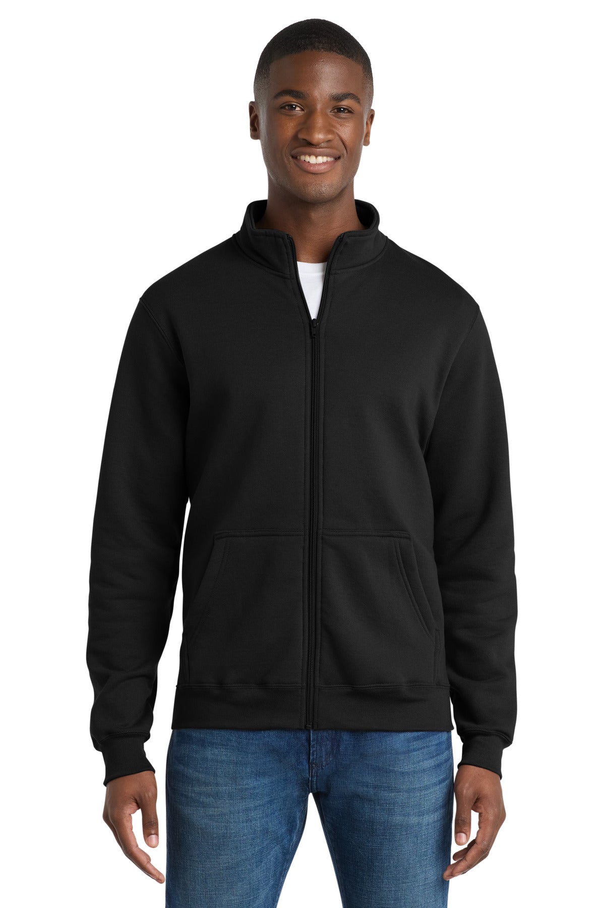 Port & Co™ Core Fleece Cadet Full-Zip Sweatshirt