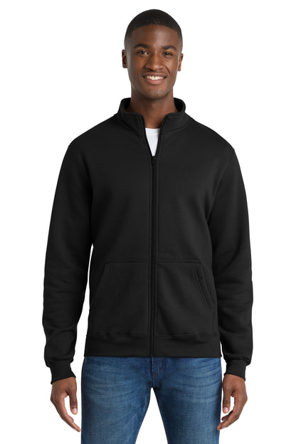 Port & Co™ Core Fleece Cadet Full-Zip Sweatshirt
