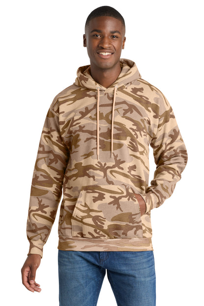Port & Co™ Core Fleece Camo Pullover Hooded Sweatshirt