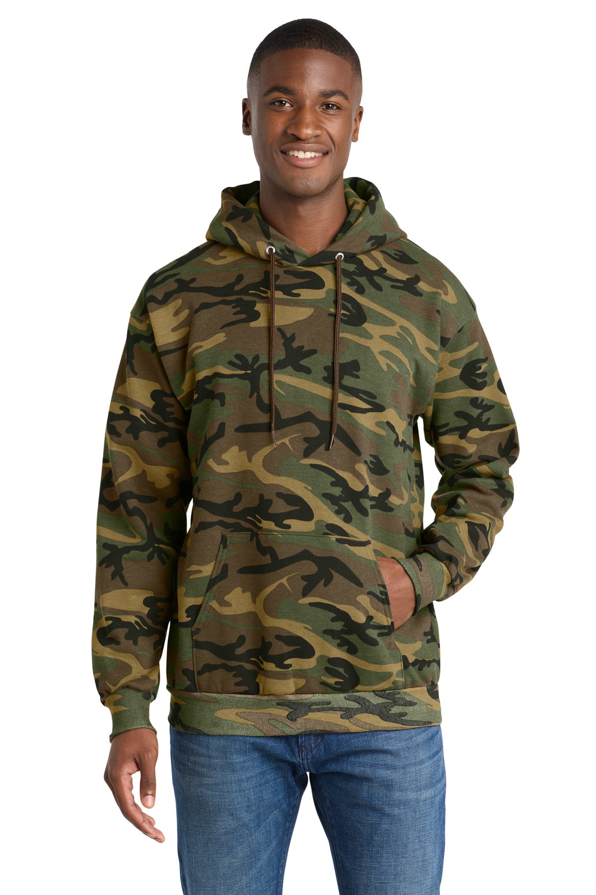 Port & Co™ Core Fleece Camo Pullover Hooded Sweatshirt
